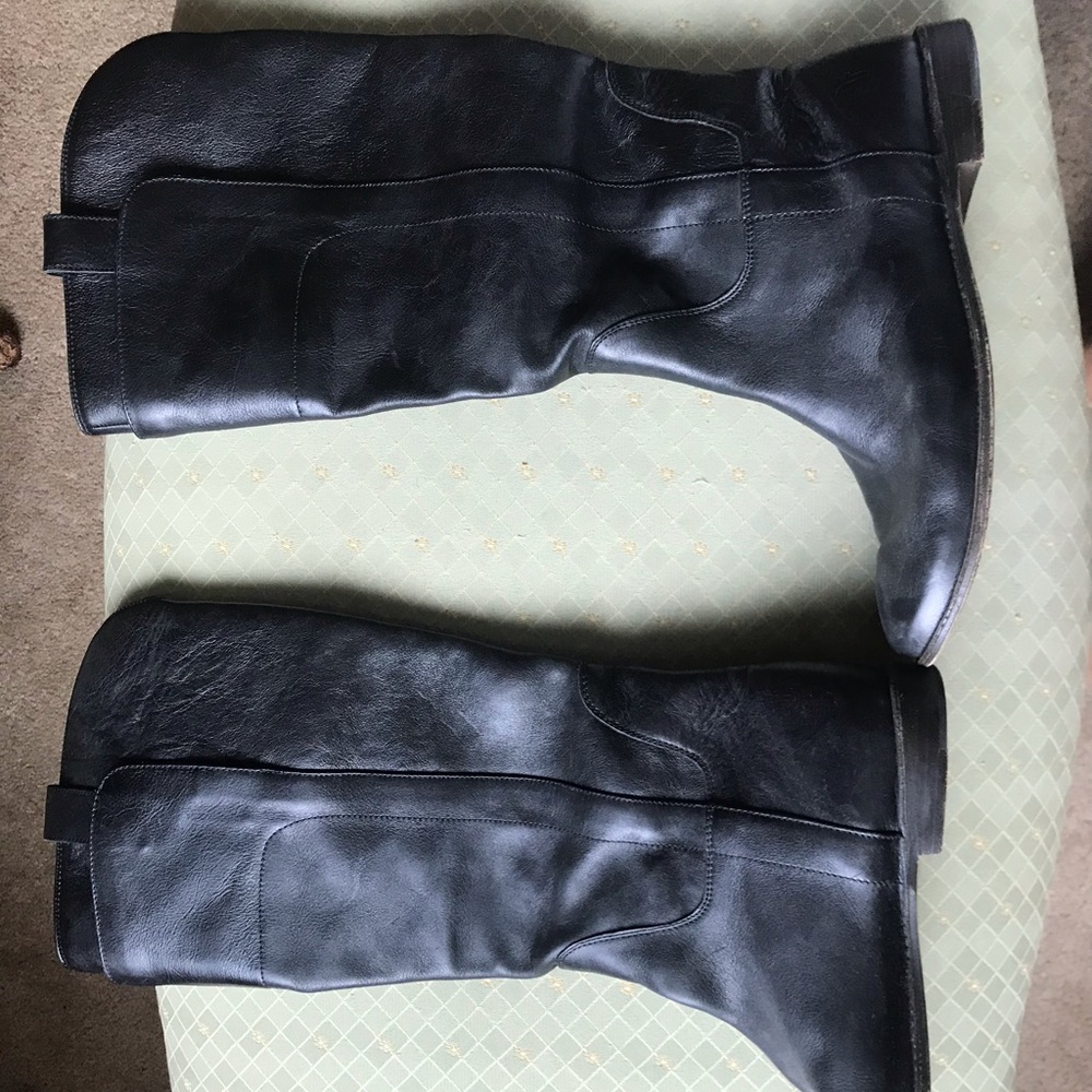 Frye black cowboy boots